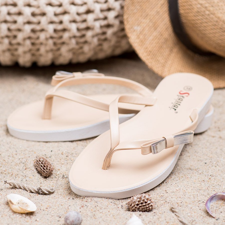 Seastar Flip-flops Med En Rosett brun 1