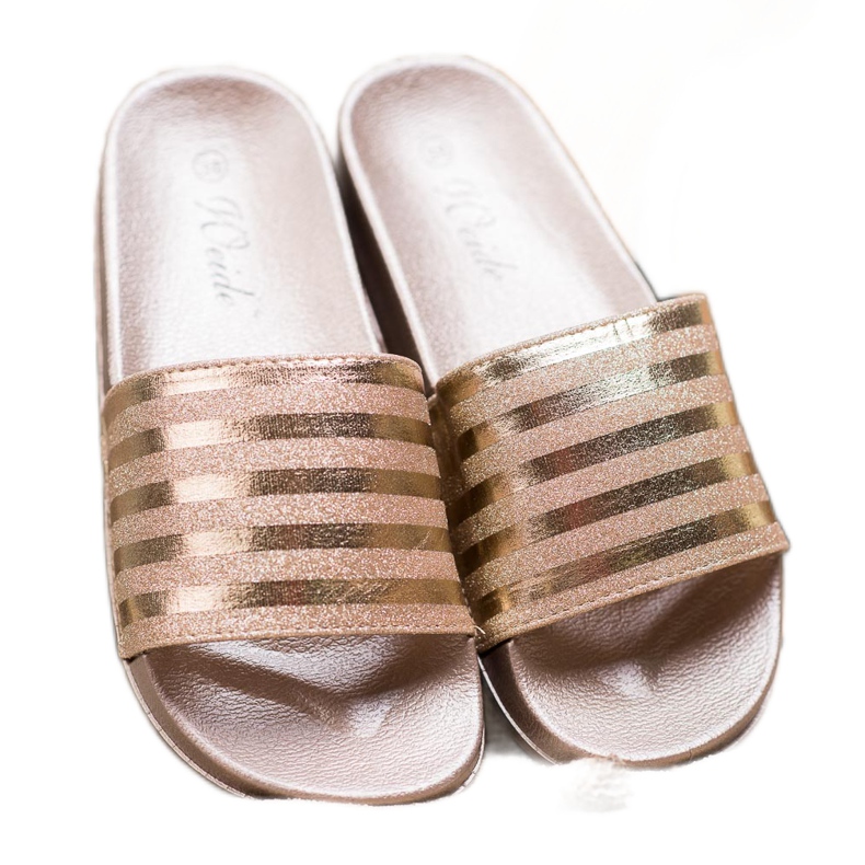 Weide Tofflor Med Glitter gul 1