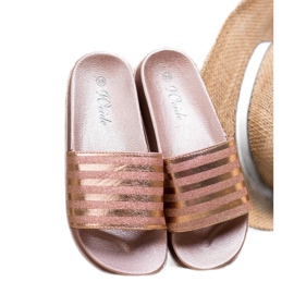 Weide Tofflor Med Glitter rosa 1