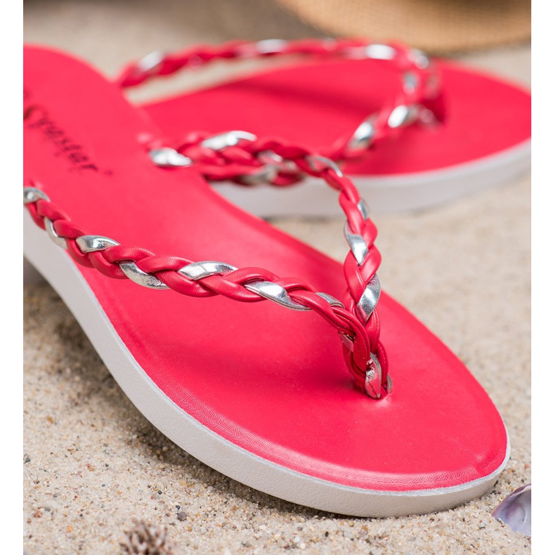 Seastar Röda flätade flip-flops 2