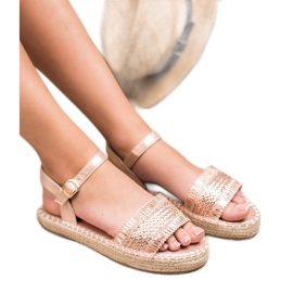Small Swan Espadrilles rosa sandaler 2
