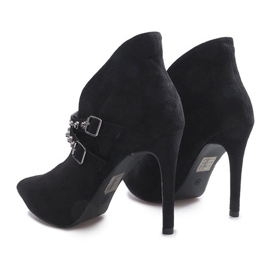 Svarta stövlar på stilettklack Karine 1