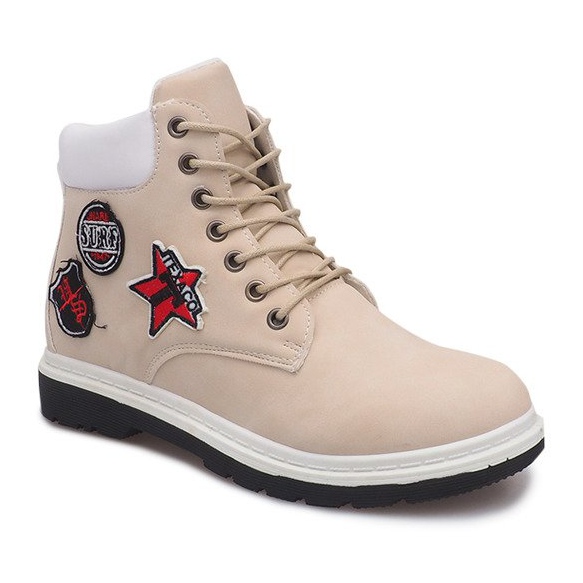 Isolerade timmerstövlar SJ1679-5 Beige 1