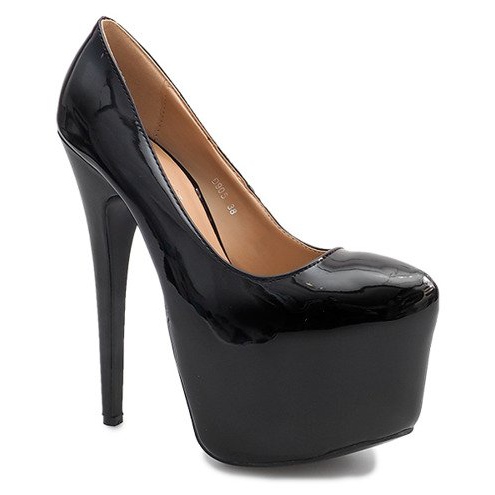 Höglackerade stift på plattformen D905 svart 1