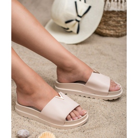 SHELOVET Tofflor På Plattformen rosa 2