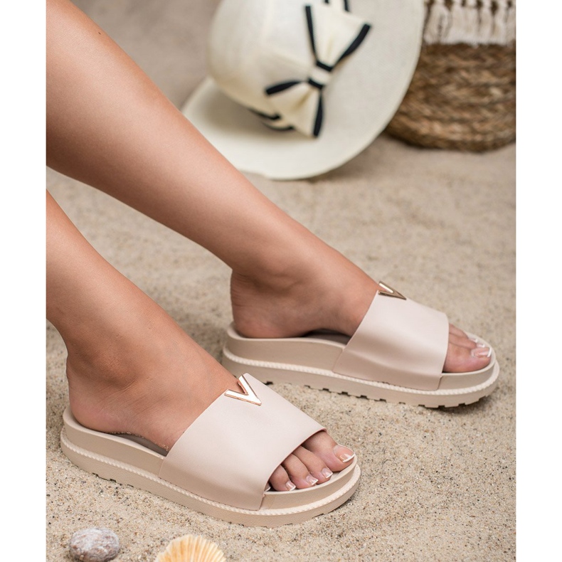 SHELOVET Tofflor På Plattformen rosa 2