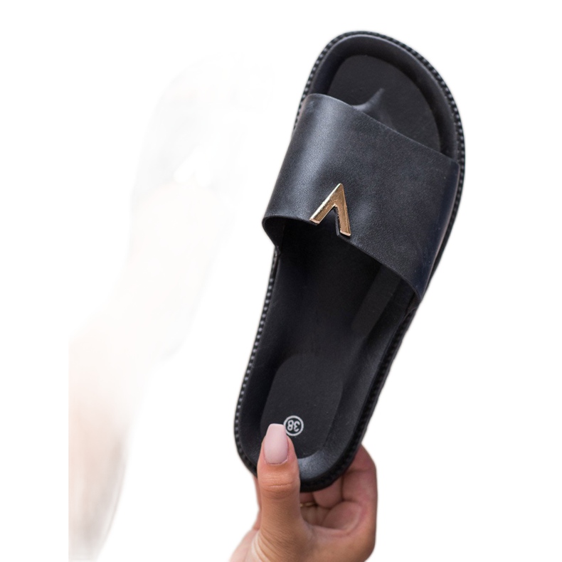 SHELOVET Tofflor På Plattformen svart 2