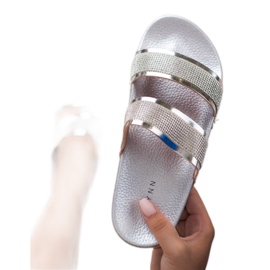 Erynn Silver tofflor grå 1