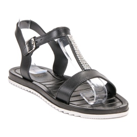 SHELOVET Gummisandaler svart 1