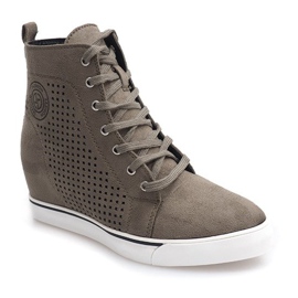 Openwork Sneakers XW36236 Olive mångfärgad grön 1