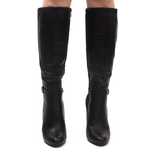 Högklackade stövlar 8022 Svart 2