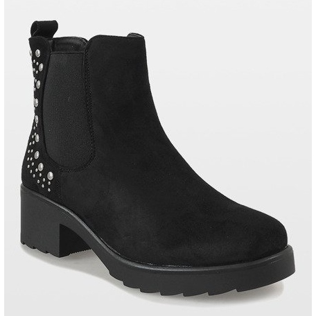 Kayla Shoes Svartisolerade högklackade stövlar 88048 1