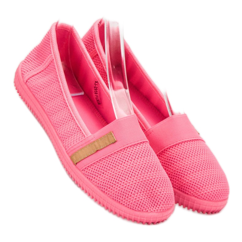 SHELOVET Neon Slipons rosa 1