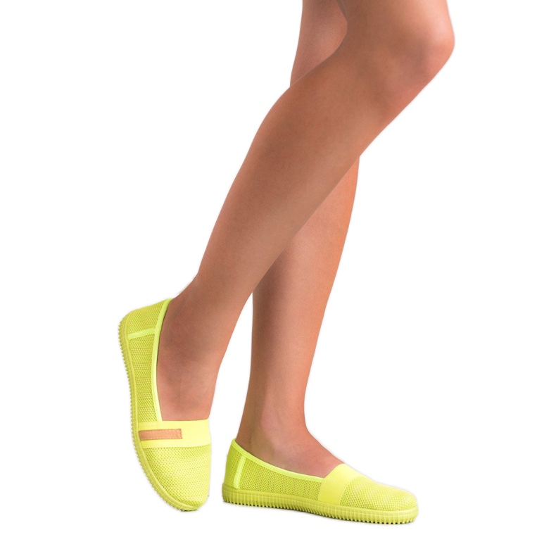 SHELOVET Neon Slipons gul 1