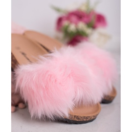 Bona Tofflor Med Päls rosa 2