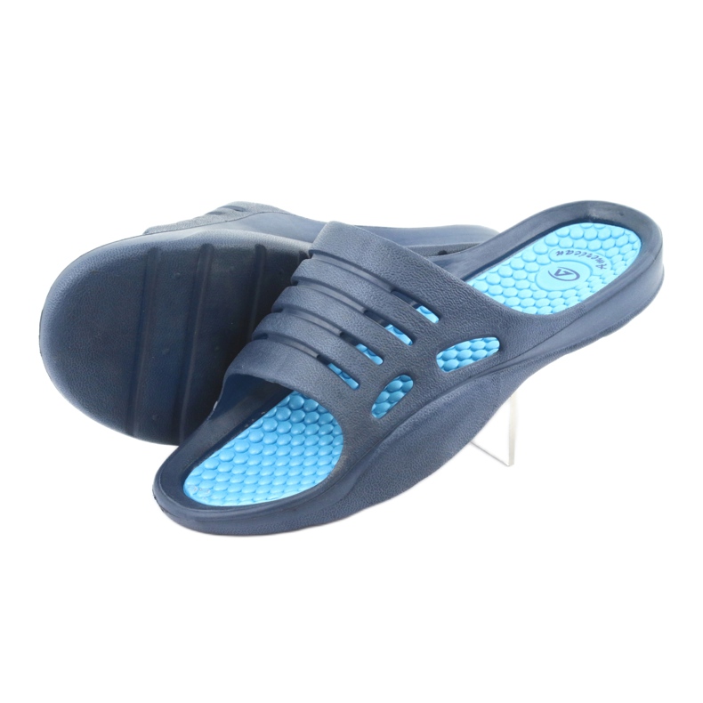 American Club blå skum tofflor för vatten marinblå 4