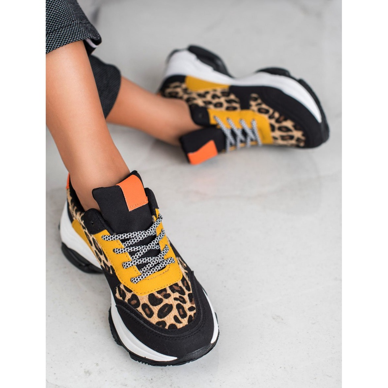 SHELOVET Leopard Print färgglada sneakers mångfärgad 1