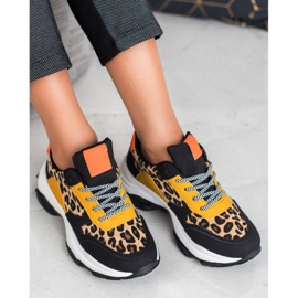 SHELOVET Leopard Print färgglada sneakers mångfärgad 2