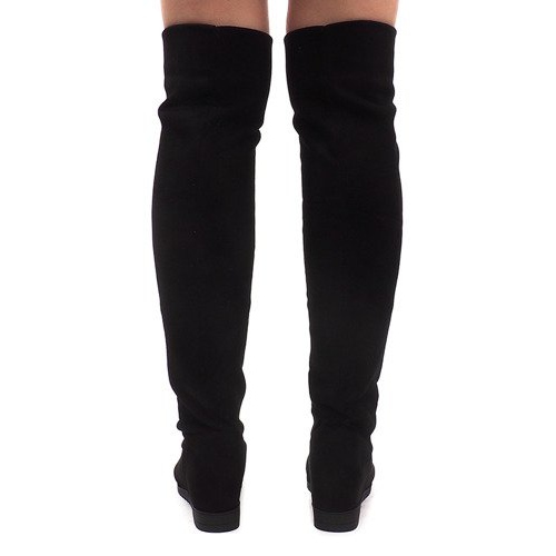 Warm Wedge Boots 168-108 Black svart 2