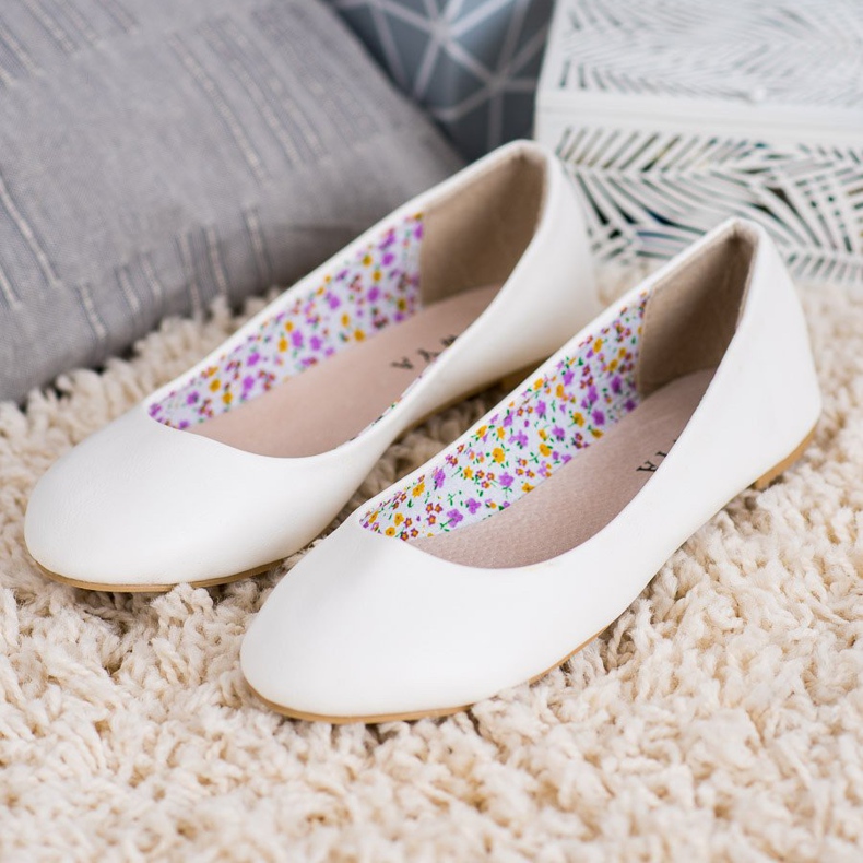 SHELOVET Casual Ballerinas vit 1