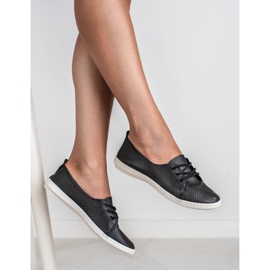 SHELOVET Eco Leather Sneakers svart 1