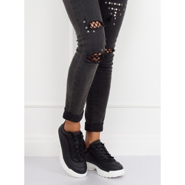 Svarta sportskor D1909 SVART / VIT 1