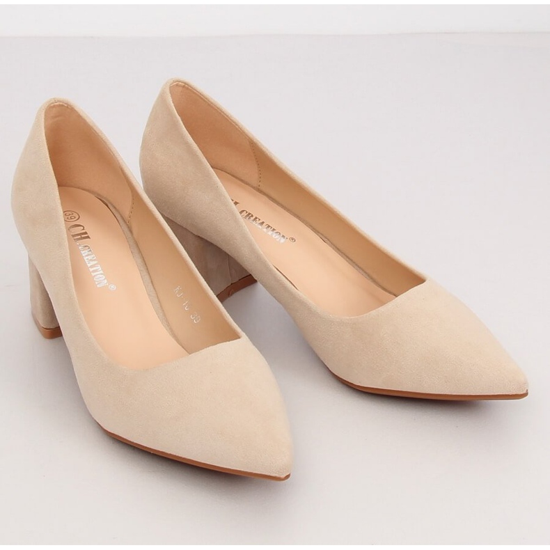 Högklackade pumps beige KJ-10 Beige 1
