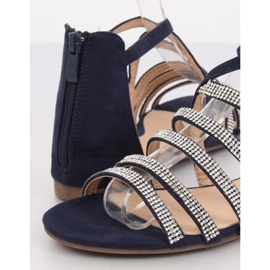 Marinblå sandaler för kvinnor LL6339 Blå 1