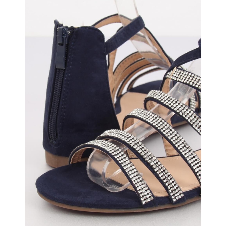 Marinblå sandaler för kvinnor LL6339 Blå 1