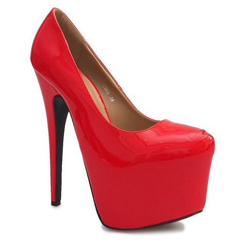 Höglackerade stift på den röda plattformen D905 1