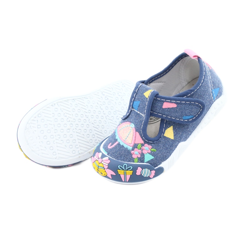 American Club sneakers läderinsats TEN30 blå rosa 5