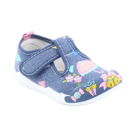 American Club sneakers läderinsats TEN30 blå rosa 1