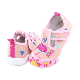 American Club sneakers läderinsats TEN30 rosa brun blå 4