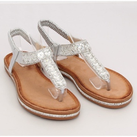 Silver flip-flops ZY163 Silver grå 1