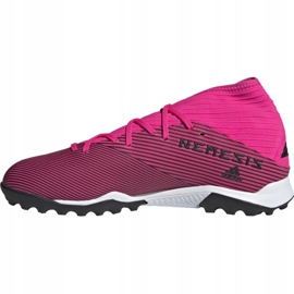 Fotbollsskor adidas Nemeziz 19.3 Tf M F34426 rosa svart 1