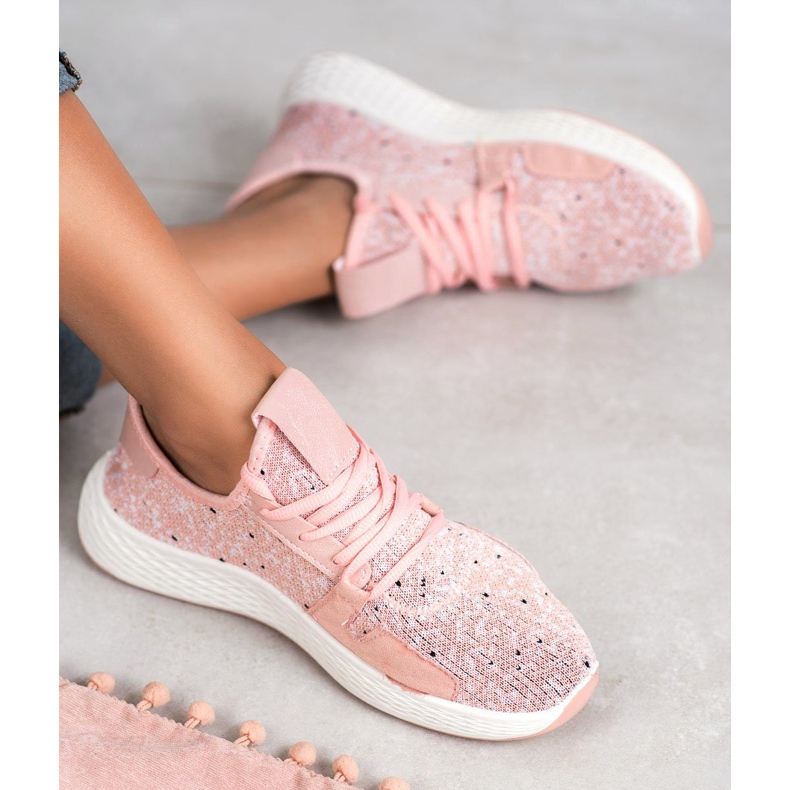 SHELOVET Slip-on sportskor rosa 1