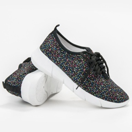 Bona Sportskor med prickar svart 1