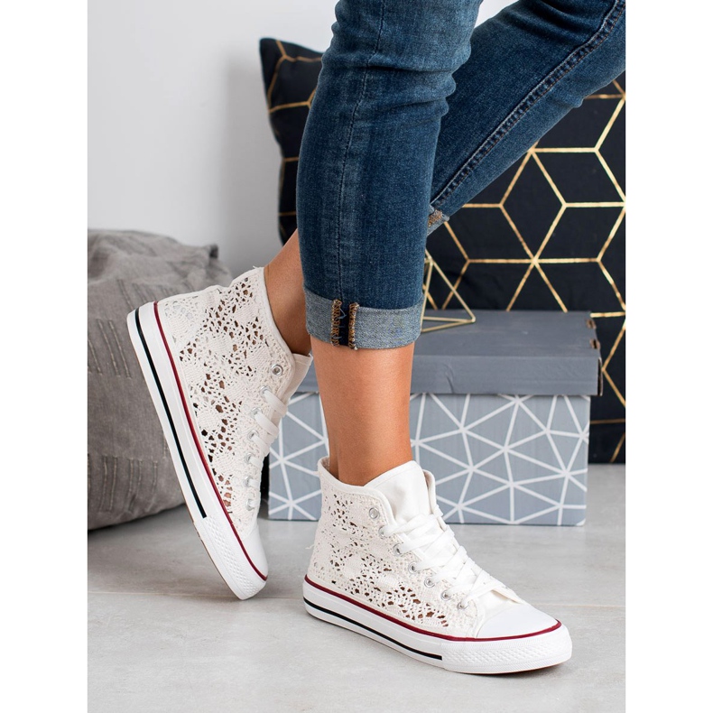 Renda Snörskor vit 1