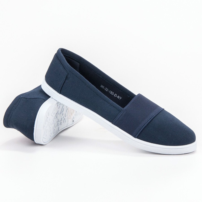 SHELOVET Slip-on sneakers marinblå 1