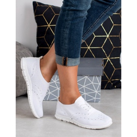 SHELOVET Textil sportskor vit 1