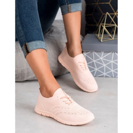 SHELOVET Textil sportskor rosa 1