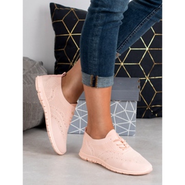 SHELOVET Textil sportskor rosa 2