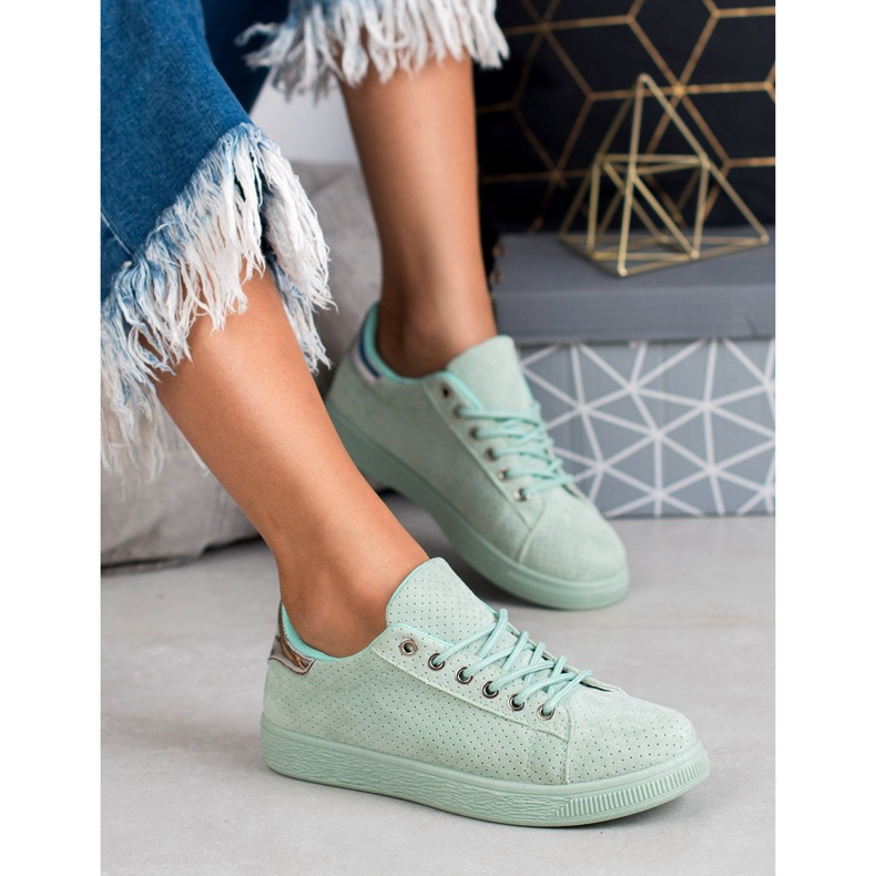 SHELOVET Kvinnor mintskor grön 2