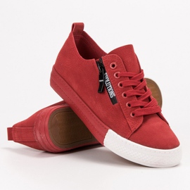 SHELOVET Röda sneakers 1
