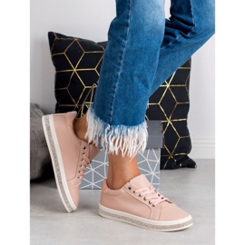 SDS Sportskor med Cubic Zirconia rosa 1