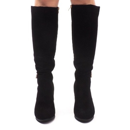 Mocka stövlar på en bar KSL008 svart 2