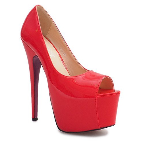 Höglackerade stift på den röda plattformen D913 1