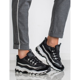 Small Swan Sneakers med glitter svart 1