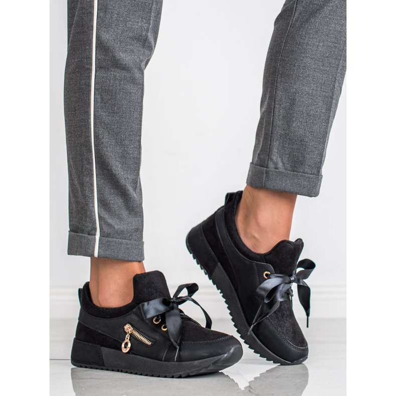 SHELOVET Brokadskor svart 1