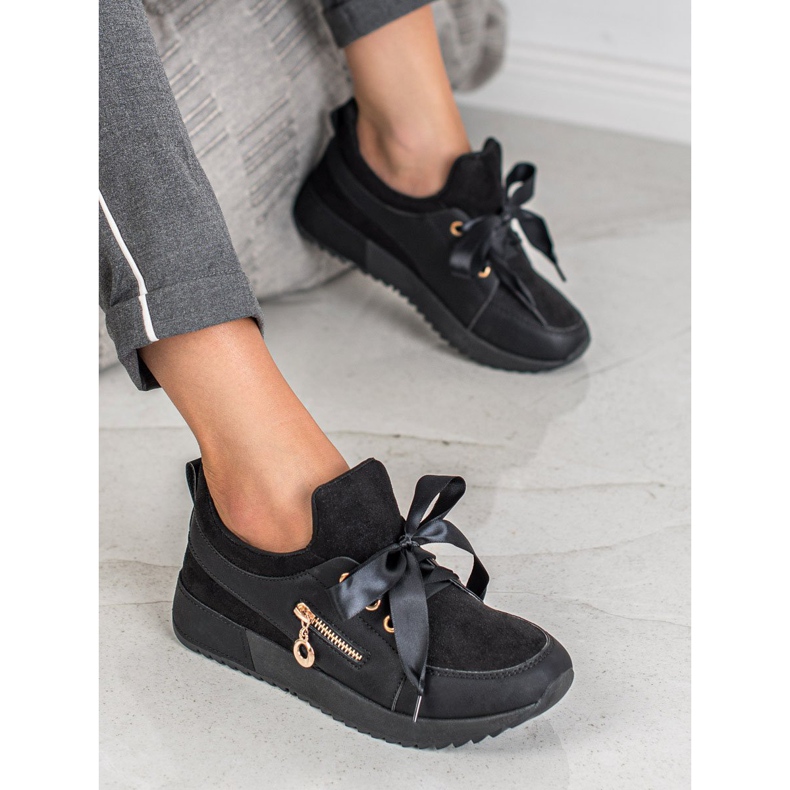 SHELOVET Brokadskor svart 2